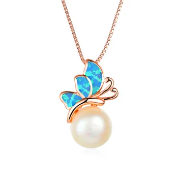 Female Blue White Opal Pendant Necklace Charm Butterfly Rose Gold Pearl Necklaces For Women Dainty Animal Wedding Necklace
Female Blue White Opal Pendant Necklace Charm Butterfly Rose Gold Pearl Necklaces For Women Dainty Animal Wedding Necklace