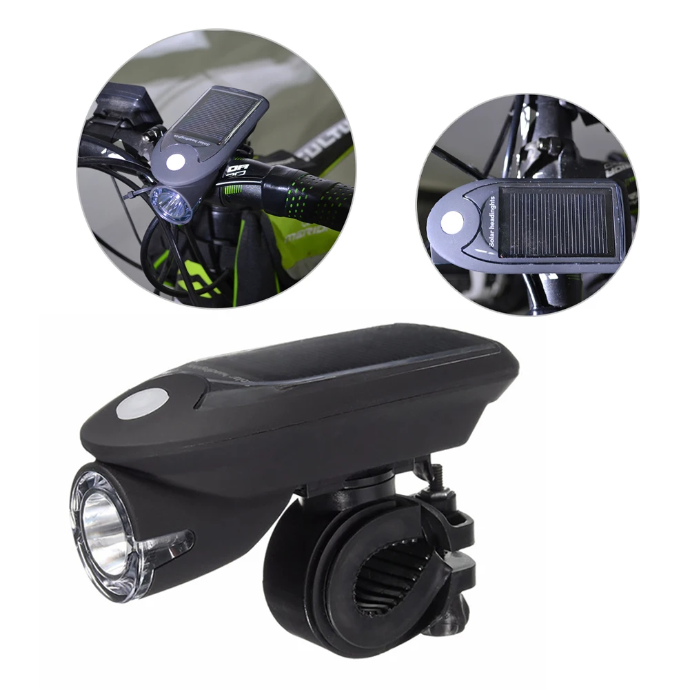 USB Rechargeable Solar Power LED Bike front Light MTB Bicycle Headlight Lamp Solar Energy Light Bicycle Accessories
USB Rechargeable Solar Power LED Bike front Light MTB Bicycle Headlight Lamp Solar Energy Light Bicycle Accessories