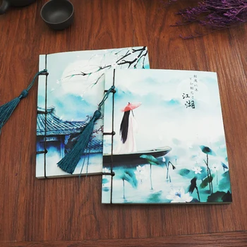 75 Sheets Notebook Ruled Lined Paper Color Page Retro Chinese Style Notebook Writing Journal Diary Notepad with Tassels
75 Sheets Notebook Ruled Lined Paper Color Page Retro Chinese Style Notebook Writing Journal Diary Notepad with Tassels