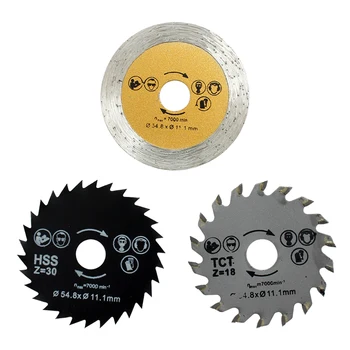 3 pcs set mini electric saw blade HSS for metal TCT for wood diamond for concrete
3 pcs set mini electric saw blade HSS for metal TCT for wood diamond for concrete