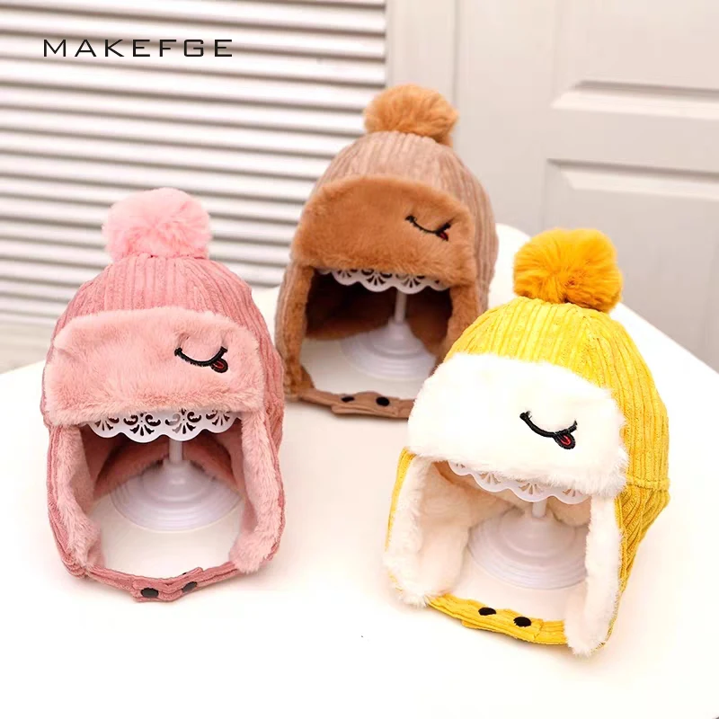 Boy/Girl Warm Hat Children Peas Winter Cotton Cap Baby Protecting Ears Ball Hat Fluff Thick Hat Wearing Ear Hat Embroidery Fun
Boy/Girl Warm Hat Children Peas Winter Cotton Cap Baby Protecting Ears Ball Hat Fluff Thick Hat Wearing Ear Hat Embroidery Fun