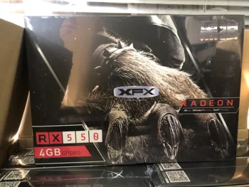 XFX RX 550 4GB GDDR5 Graphics Cards for AMD RX 500 series Video Card RX550-4GB RX554 HDMI DP DVI 7000MHz PCI 3.0 75W
XFX RX 550 4GB GDDR5 Graphics Cards for AMD RX 500 series Video Card RX550-4GB RX554 HDMI DP DVI 7000MHz PCI 3.0 75W