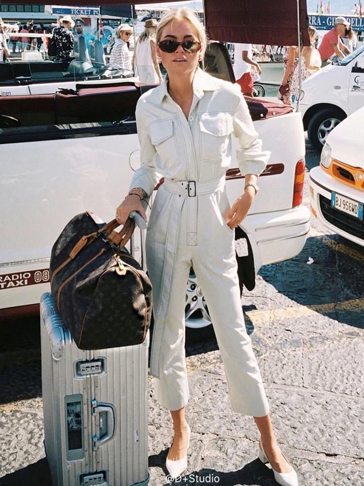 Cotton Romper Women Overalls Jumpsuits High Waist Long Sleeves White Black For Ladies Ankle-length Pants Autumn Fashion 0230
Cotton Romper Women Overalls Jumpsuits High Waist Long Sleeves White Black For Ladies Ankle-length Pants Autumn Fashion 0230