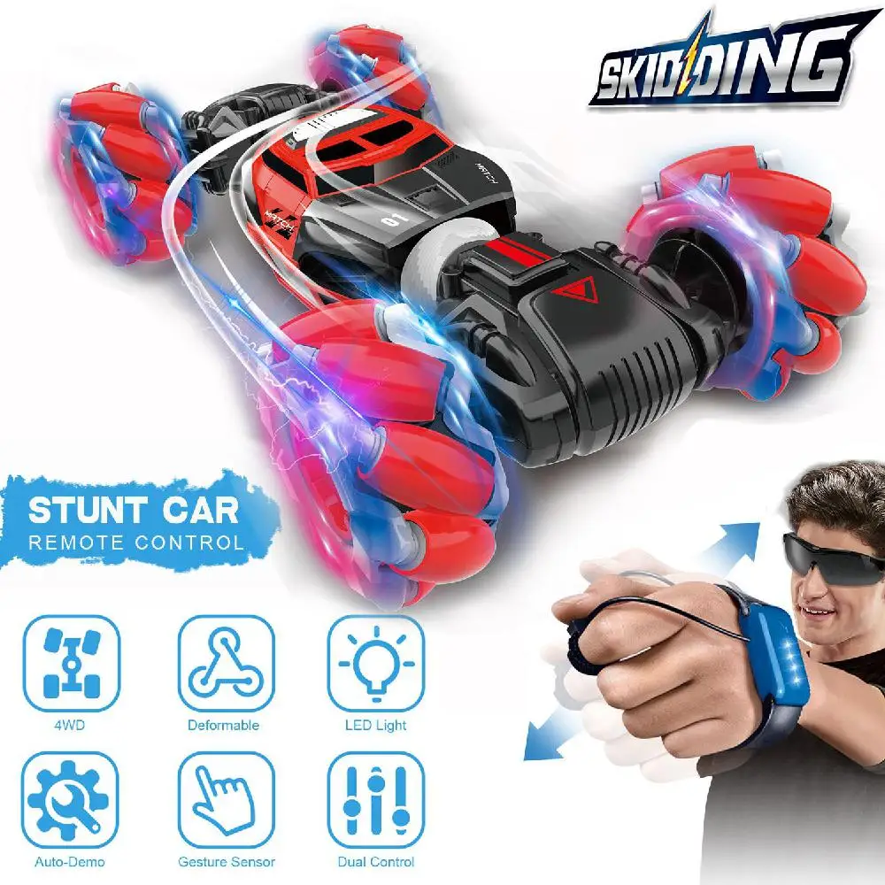 LeadingStar 1:16 4WD RC Stunt Car Watch Control Deformable Gesture Induction with LED Light Electric Transform Drift Toy
LeadingStar 1:16 4WD RC Stunt Car Watch Control Deformable Gesture Induction with LED Light Electric Transform Drift Toy