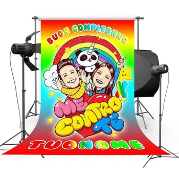 Me Control Te Photography Backdrops Kids Birthday Party Background Colorful Rainbow Polyester Vinyl Photo Studios Props
Me Control Te Photography Backdrops Kids Birthday Party Background Colorful Rainbow Polyester Vinyl Photo Studios Props