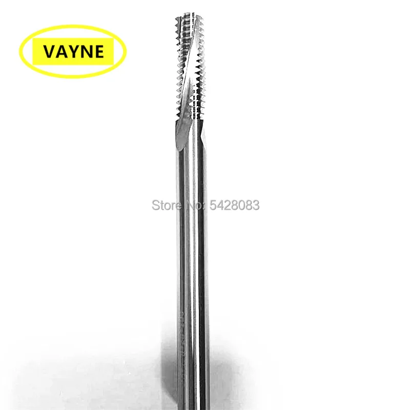 VAYNE For Al CNC machine Solid Carbide spiral Full Thread End Milling Cutter be lengthened M3X0.5/M4M5M6M8*1.25/M10M12M14X100mm
VAYNE For Al CNC machine Solid Carbide spiral Full Thread End Milling Cutter be lengthened M3X0.5/M4M5M6M8*1.25/M10M12M14X100mm
