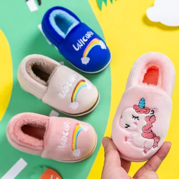 Baby Winter Indoor Unicorn Slippers Kids Flip Flop Girl Fur Slides Toddler Boys Shoes Cotton Warm House Animal Children Slipper
Baby Winter Indoor Unicorn Slippers Kids Flip Flop Girl Fur Slides Toddler Boys Shoes Cotton Warm House Animal Children Slipper