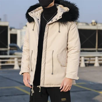 New Winter Casual Long Style Hooded Cotton Padded Jackets Men Thick Hat Windproof Fashion Men Thick warm Parka Coats
New Winter Casual Long Style Hooded Cotton Padded Jackets Men Thick Hat Windproof Fashion Men Thick warm Parka Coats