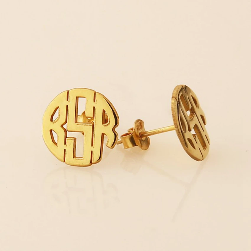New Personalized Round Monogram Stud Earrings Stainless Steel Custom Initials Post Earring Tiny Jewelry Gift For Women
New Personalized Round Monogram Stud Earrings Stainless Steel Custom Initials Post Earring Tiny Jewelry Gift For Women