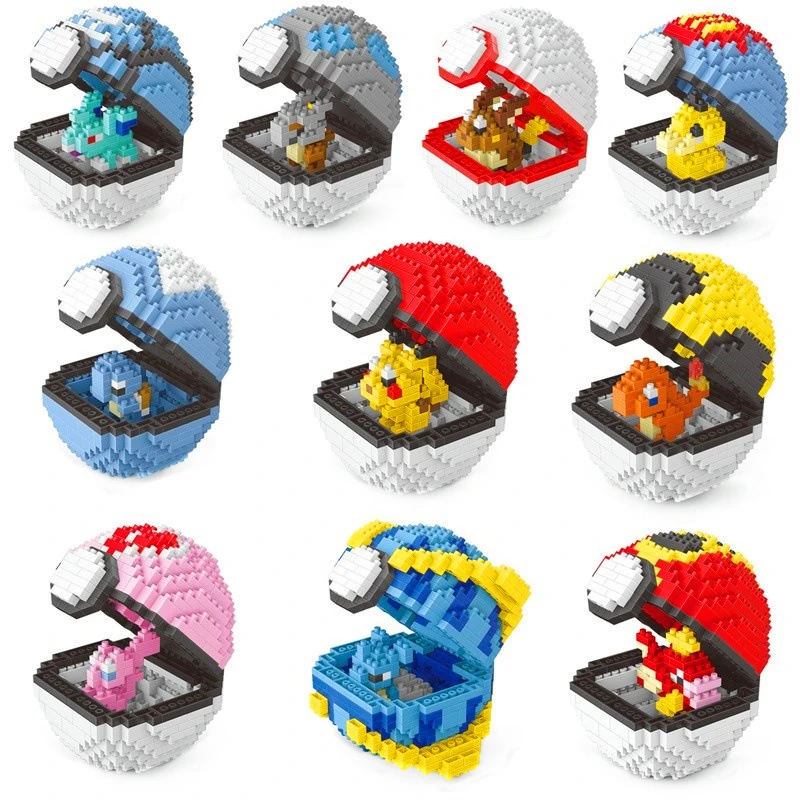 Pocket Monster Ball Cartoon Animal Model Toys For Children New Pikachu Diamond Mini Small Blocks Building Toys Birthday Gift
Pocket Monster Ball Cartoon Animal Model Toys For Children New Pikachu Diamond Mini Small Blocks Building Toys Birthday Gift