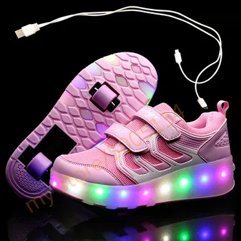 USB Charging Children Roller Skate Casual Shoes Boys Girl Automatic Jazzy LED Lighted Flashing Kids Glowing Sneakers with Wheels
USB Charging Children Roller Skate Casual Shoes Boys Girl Automatic Jazzy LED Lighted Flashing Kids Glowing Sneakers with Wheels