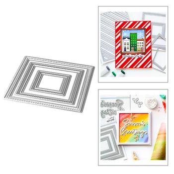 2020 New Square Diamond Nesting Frame Border Hot Metal Cutting Dies Foil For Scrapbooking Paper and Card Making Craft No Stamps
2020 New Square Diamond Nesting Frame Border Hot Metal Cutting Dies Foil For Scrapbooking Paper and Card Making Craft No Stamps