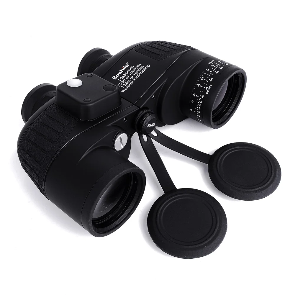 

2021 New 10X50 Binoculars Zoom Rangefinder Military Hunting HD Marine Compass Telescope Eyepiece Waterproof Nitrogen Bak4 Black