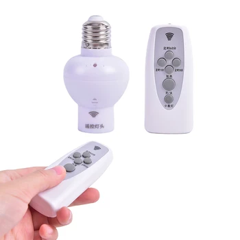 2PCS/Set 85-220V Wireless Remote Control Sound Light Sensor Lamp Holder E27 Lamp Bases Socket
2PCS/Set 85-220V Wireless Remote Control Sound Light Sensor Lamp Holder E27 Lamp Bases Socket