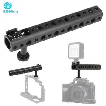 BGNING Aluminum Alloy Camera Top Handle Functional Camera Cage Handle Grip with 1/4 3/8 Screw Holes Cold Shoe for DSLR Camera
BGNING Aluminum Alloy Camera Top Handle Functional Camera Cage Handle Grip with 1/4 3/8 Screw Holes Cold Shoe for DSLR Camera