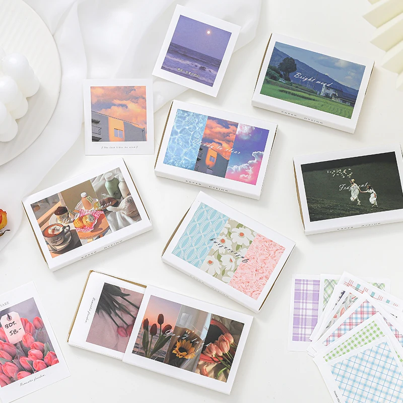 50Pcs Sunset long river Landscape flower food Clear sky plaid Material Paper DIY Journal Scrapbooking collage backing stickers
50Pcs Sunset long river Landscape flower food Clear sky plaid Material Paper DIY Journal Scrapbooking collage backing stickers