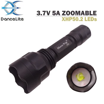 Focus Zoom C8s with XHP50.2 LEDs 3-4.2V 5000mA Current Zoomable LED Flashlight Torch Linterna
Focus Zoom C8s with XHP50.2 LEDs 3-4.2V 5000mA Current Zoomable LED Flashlight Torch Linterna