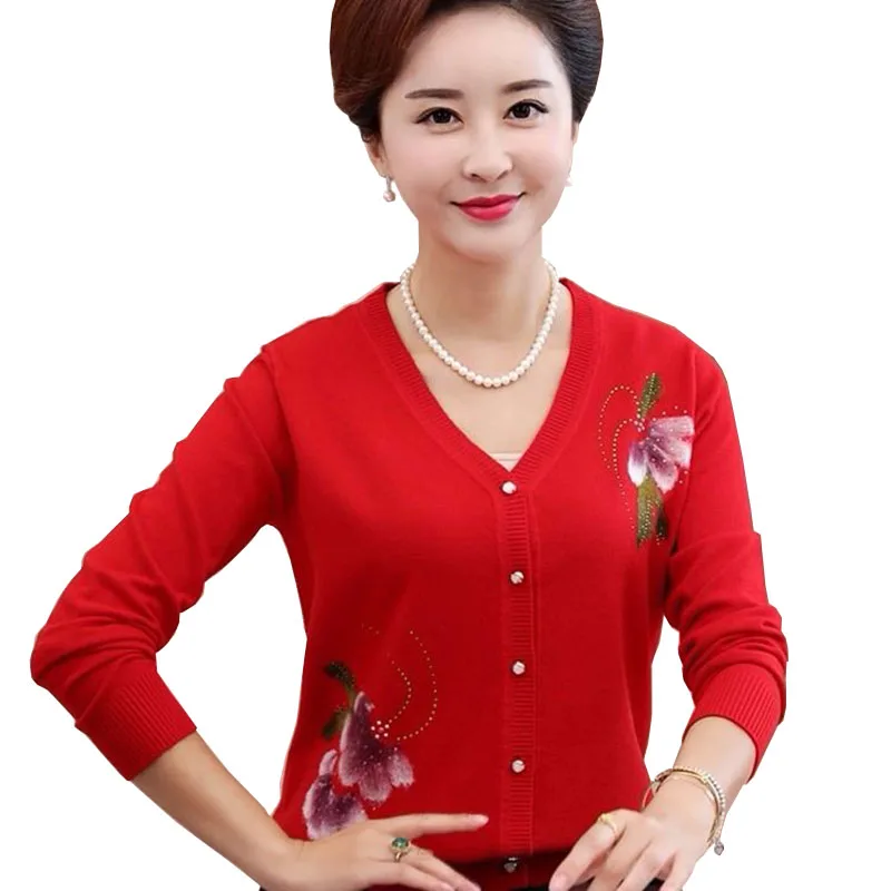 2022 Women's Sweater And Cardigan Spring Autumn Middle-aged Mother's knitting Tops Knitwear Elegant Sweater Femme 5XL C751
2022 Women's Sweater And Cardigan Spring Autumn Middle-aged Mother's knitting Tops Knitwear Elegant Sweater Femme 5XL C751