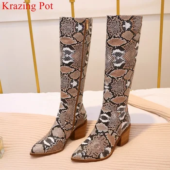 superstar microfiber snake print high heels elegant pointed toe zip knee high boots keep warm shoes concise thigh high boots L52
superstar microfiber snake print high heels elegant pointed toe zip knee high boots keep warm shoes concise thigh high boots L52