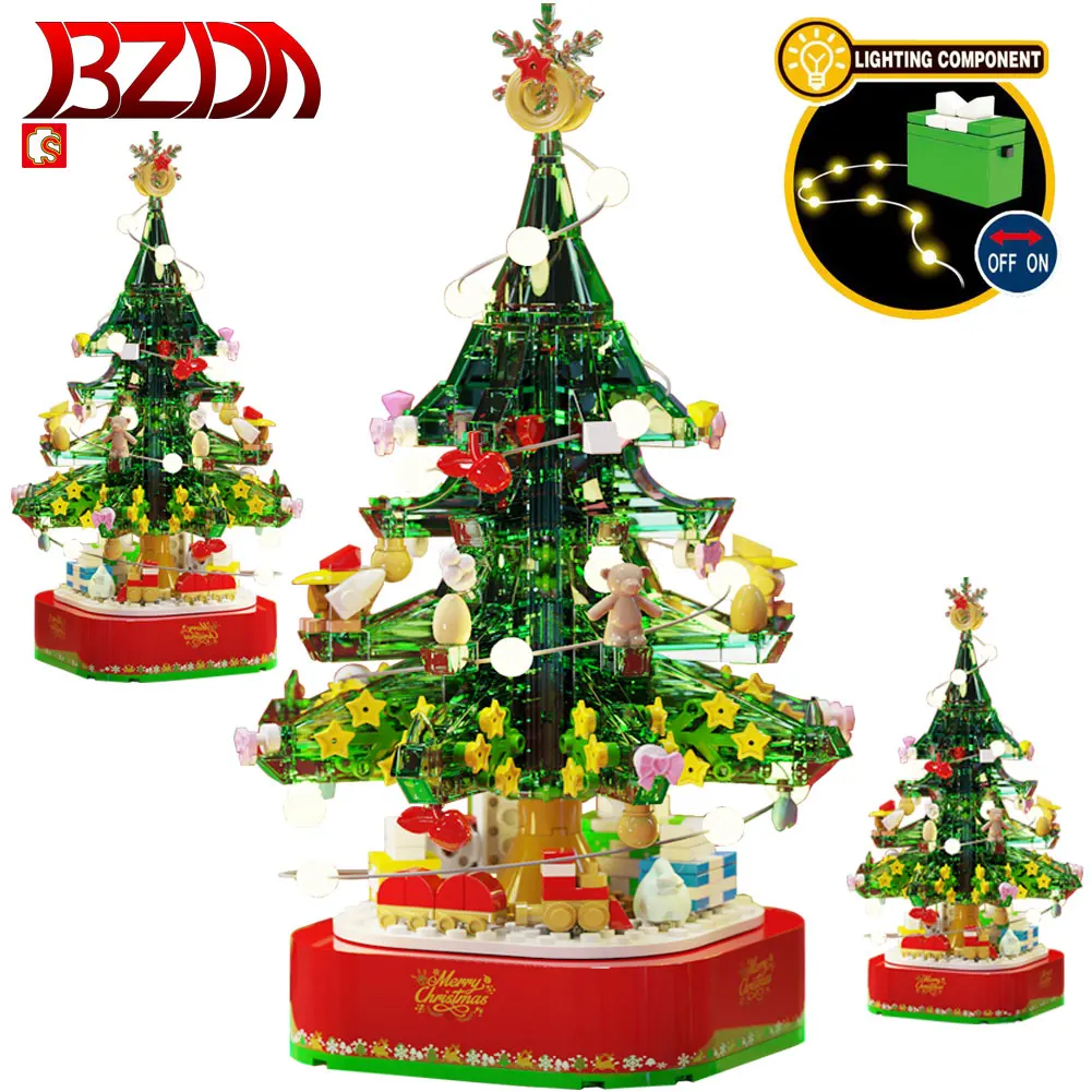 BZDA 2020 New Christmas Tree Building Blocks With LED Rotating Box with Music Christmas Decoration Kids Christmas Toys
BZDA 2020 New Christmas Tree Building Blocks With LED Rotating Box with Music Christmas Decoration Kids Christmas Toys