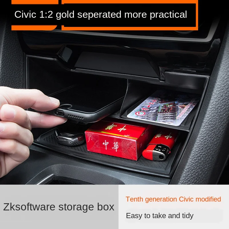 Applicable to Civic 10 Generation for Retrofitting Center Console Storage Box Gear Organizing Storage Box Storage Box Car Interi
Applicable to Civic 10 Generation for Retrofitting Center Console Storage Box Gear Organizing Storage Box Storage Box Car Interi