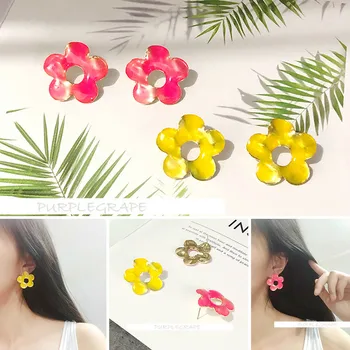 4pcs Sweet Flower Earrings Cute Beautiful Girly Series Drop Oil Eardrop Seaside Holiday Wind Ear Stud Ear Stud
4pcs Sweet Flower Earrings Cute Beautiful Girly Series Drop Oil Eardrop Seaside Holiday Wind Ear Stud Ear Stud