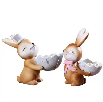 Tabletop Rabbit Hare Ornament Statue Sculpture Shelf Stand Model Xmas Gift Present Wedding Baby Shower Keepsake 1pair
Tabletop Rabbit Hare Ornament Statue Sculpture Shelf Stand Model Xmas Gift Present Wedding Baby Shower Keepsake 1pair