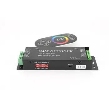 LEDLUX DD5215 DMX-512 Controller PWM signal converter Decoder + RGB Controller for RGB Led Strip 12V 24V with telecomand Tou
LEDLUX DD5215 DMX-512 Controller PWM signal converter Decoder + RGB Controller for RGB Led Strip 12V 24V with telecomand Tou