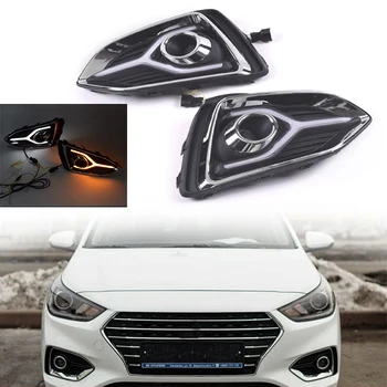 For Hyundai Accent 2018 2019 2020 LED Fog Lights Daytime Day White+Yellow Lights DRL Lamp 2Pcs/Set
For Hyundai Accent 2018 2019 2020 LED Fog Lights Daytime Day White+Yellow Lights DRL Lamp 2Pcs/Set