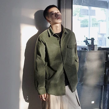 Men's shirt 2019 autumn and winter new solid color thick corduroy long-sleeved shirt youth personality fashion men's clothing
Men's shirt 2019 autumn and winter new solid color thick corduroy long-sleeved shirt youth personality fashion men's clothing