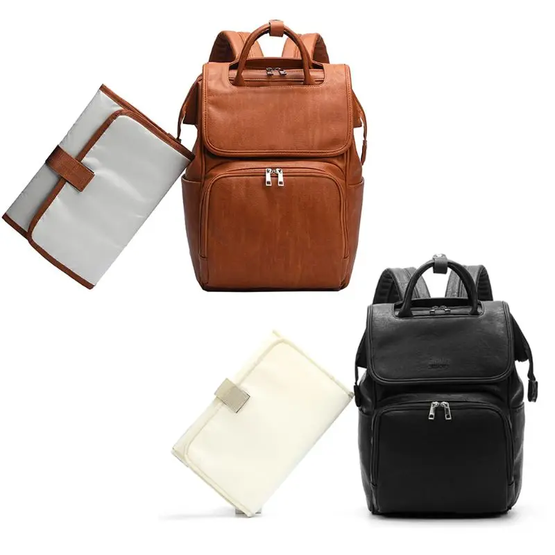 Large Capacity Diaper Bags PU Leather Mum Children's Diaper Travel Backpack Multifunction Organizer
Large Capacity Diaper Bags PU Leather Mum Children's Diaper Travel Backpack Multifunction Organizer