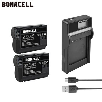 Bonacell 2000mAh EN-EL15 ENEL15 EN EL15 Camera Battery+LCD Charger For Nikon DSLR D600 D610 D800 D800E D810 D7000 D7100 L50
Bonacell 2000mAh EN-EL15 ENEL15 EN EL15 Camera Battery+LCD Charger For Nikon DSLR D600 D610 D800 D800E D810 D7000 D7100 L50