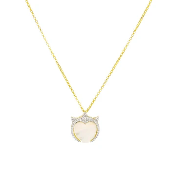 Cute Evil 925 Sterling Silver Collar Necklace Shell Pearl Paved AAA Zircon Stone Women Wedding Party Jewelry Girl Gift 
Cute Evil 925 Sterling Silver Collar Necklace Shell Pearl Paved AAA Zircon Stone Women Wedding Party Jewelry Girl Gift