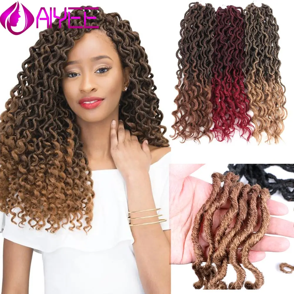 AIYEE 18 Afro Bohemian Synthetic Goddess Locs Crochet Hair Braid African Ombre Pre Stretched Braiding Hair
AIYEE 18 Afro Bohemian Synthetic Goddess Locs Crochet Hair Braid African Ombre Pre Stretched Braiding Hair