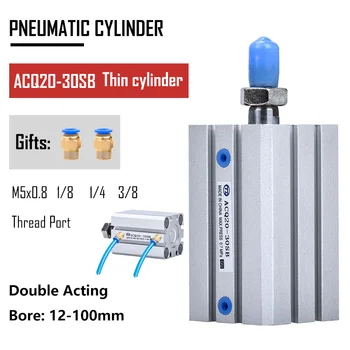 Pneumatic Thin cylinder actuator Double acting with magnetic SMC CVQ type Bore 16/20/25/32/40/50/63/80/100mm 5/10/15mm Stroke
Pneumatic Thin cylinder actuator Double acting with magnetic SMC CVQ type Bore 16/20/25/32/40/50/63/80/100mm 5/10/15mm Stroke