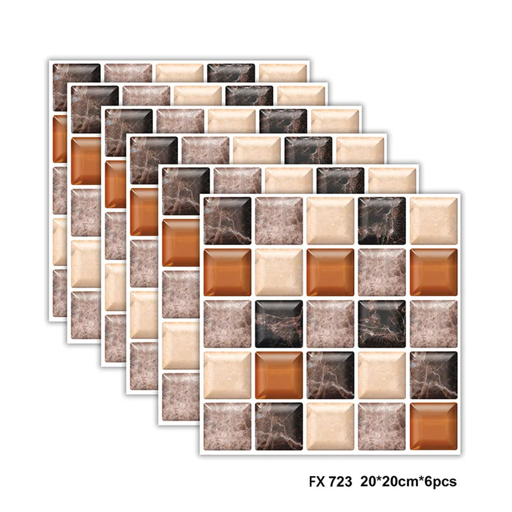20*20cm Mosaic Wall Floor Tiles Waterproof Sticker Bathroom Bedroom Kitchen Dining Room Self-adhesive Sticker
20*20cm Mosaic Wall Floor Tiles Waterproof Sticker Bathroom Bedroom Kitchen Dining Room Self-adhesive Sticker