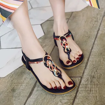 Shoes Women Beach Summer fashion new design Women Clip Toe Flip Flops Bohemian Flat Heels Soft Shoes#g40
Shoes Women Beach Summer fashion new design Women Clip Toe Flip Flops Bohemian Flat Heels Soft Shoes#g40