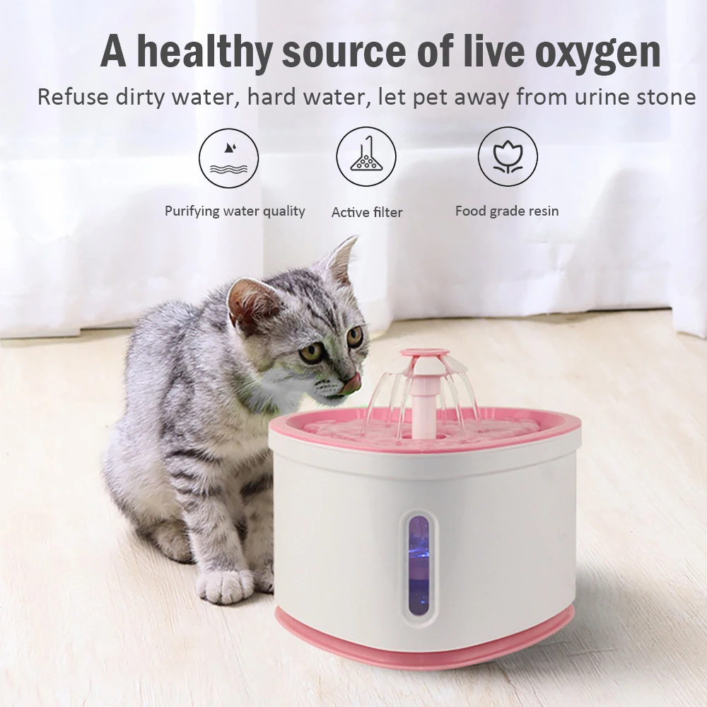 2.4L Automatic Pet Cat Water Fountain with LED Electric USB Dog Cat Pet Mute Drinker Feeder Bowl Pet Drinking Fountain Dispenser
2.4L Automatic Pet Cat Water Fountain with LED Electric USB Dog Cat Pet Mute Drinker Feeder Bowl Pet Drinking Fountain Dispenser
