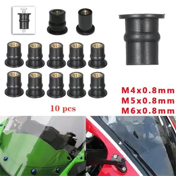 10 Pcs/Set Universal Motorcycle M4 M5 M6 0.8 mm Rubber Well Nut Windscreen Wind screen Fairing Cowl Well Nut Bolts Screw
10 Pcs/Set Universal Motorcycle M4 M5 M6 0.8 mm Rubber Well Nut Windscreen Wind screen Fairing Cowl Well Nut Bolts Screw