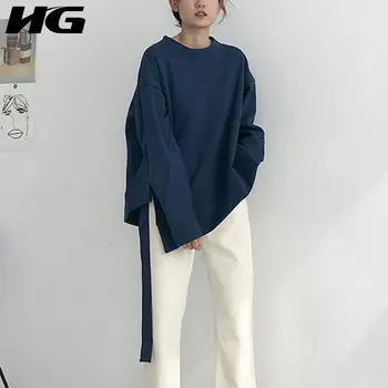 HG Irregular Plush Sweatshirt Women Split Hem Loose Ribbon Pullover Autumn Winter New Arrival 2019 Thick Warm Top Women ZYQ1525
HG Irregular Plush Sweatshirt Women Split Hem Loose Ribbon Pullover Autumn Winter New Arrival 2019 Thick Warm Top Women ZYQ1525