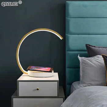 Wireless Charging Table Lamps For Bedroom Reading Light Bedside Study Eye Protect White Gold Frame Touch Dimming Lighting Techo
Wireless Charging Table Lamps For Bedroom Reading Light Bedside Study Eye Protect White Gold Frame Touch Dimming Lighting Techo