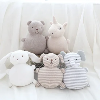 INS Creative Cotton Knitted Wool Animal Doll Cute unicorn dog Baby Comfort Plush Toy Baby comfort toy for Baby Room decor 
INS Creative Cotton Knitted Wool Animal Doll Cute unicorn dog Baby Comfort Plush Toy Baby comfort toy for Baby Room decor