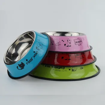 Pet Bowl Non-slip Spray Paint Printing Cat Dog Water and Food Bowl Feeder Pet Supplies Stainless Steel Universal Qianyi
Pet Bowl Non-slip Spray Paint Printing Cat Dog Water and Food Bowl Feeder Pet Supplies Stainless Steel Universal Qianyi