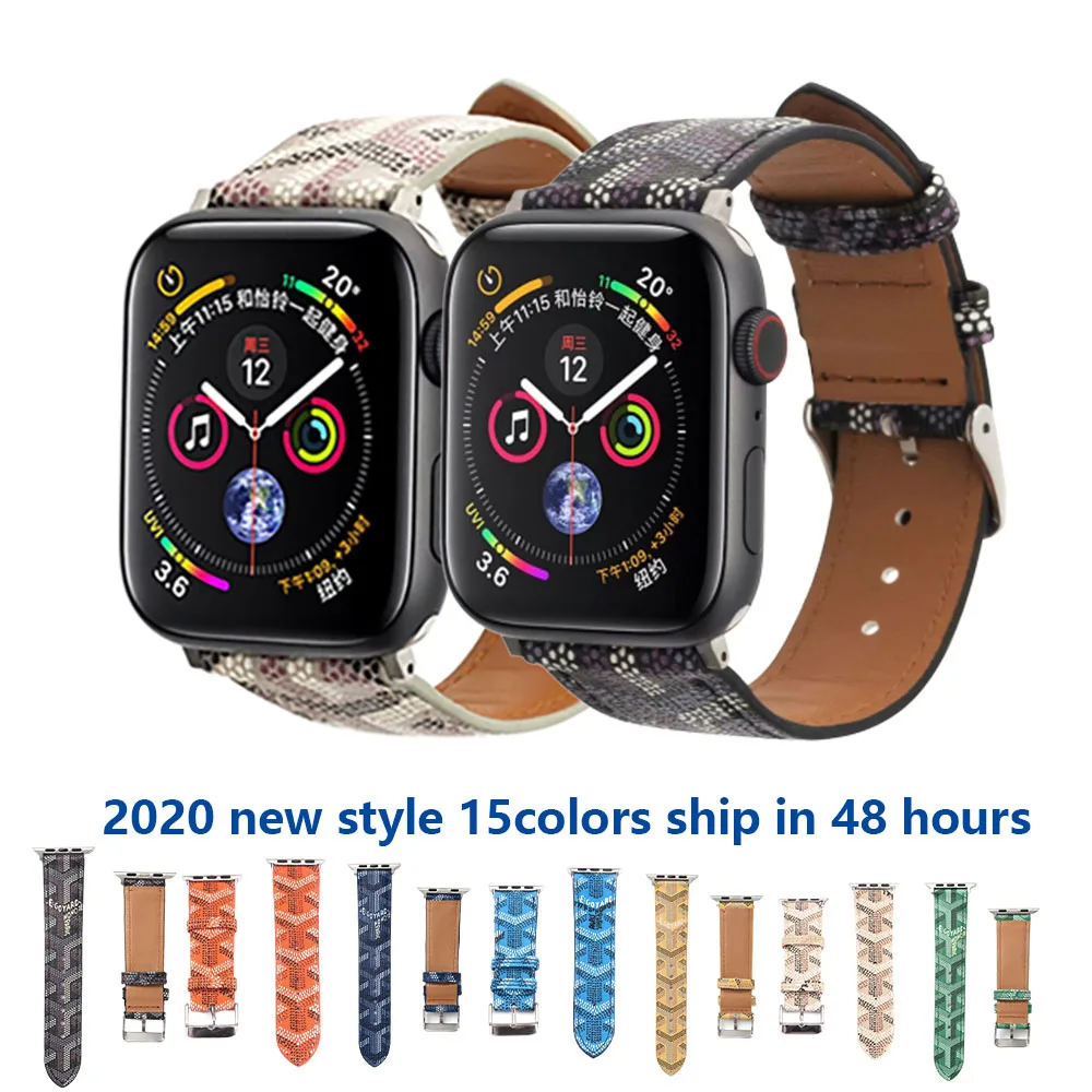 Leather Strap Watch band For Apple Watch Series 5 4 3 2 1 38mm/40mm/44MM/42MM luxury Genuine Stripes Bands for Iwatch Bracelet
Leather Strap Watch band For Apple Watch Series 5 4 3 2 1 38mm/40mm/44MM/42MM luxury Genuine Stripes Bands for Iwatch Bracelet