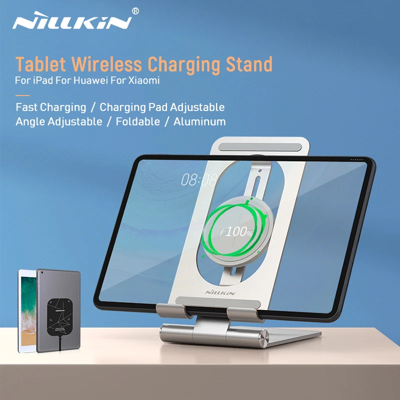 For iPad Wireless Charger, Nillkin Tablet Wireless Charging Pad Aluminum 15W Qi Wireless Charger for Huawei MatePad Pro For iPad
For iPad Wireless Charger, Nillkin Tablet Wireless Charging Pad Aluminum 15W Qi Wireless Charger for Huawei MatePad Pro For iPad