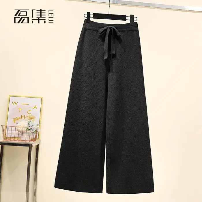 Wide Leg Knitted Pants High Waist Ankle length Casual Loose Drawstring plus size Autumn and winter Trousers Women
Wide Leg Knitted Pants High Waist Ankle length Casual Loose Drawstring plus size Autumn and winter Trousers Women