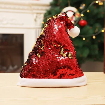 28x36 CM Christmas Hats Winter Warm Red Sequin Soft Santa Hat Plush Push Thicken Hairball Adult Caps Christmas Decoration
28x36 CM Christmas Hats Winter Warm Red Sequin Soft Santa Hat Plush Push Thicken Hairball Adult Caps Christmas Decoration