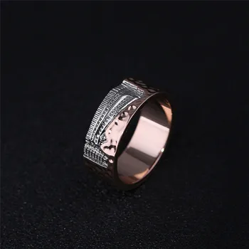 European and American New Double Color Plated Creative Ring Fashion Cool Retro Palace Pattern Building Ring Hot
European and American New Double Color Plated Creative Ring Fashion Cool Retro Palace Pattern Building Ring Hot