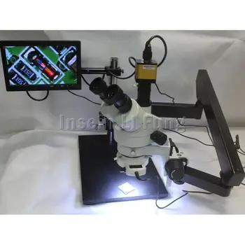 Rotating trinocular microscope 7-90 times 1080P HDMI industrial camera digital electronic magnifying glass
Rotating trinocular microscope 7-90 times 1080P HDMI industrial camera digital electronic magnifying glass