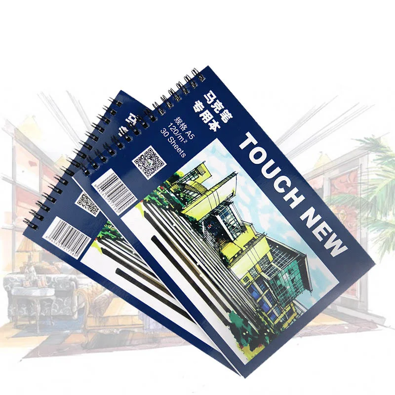 TOUCHNEW A5 Marker Pad 30 Sheets Professional No Penetration Paper Drawing Album for Painting School Stationery Watercolor Book
TOUCHNEW A5 Marker Pad 30 Sheets Professional No Penetration Paper Drawing Album for Painting School Stationery Watercolor Book